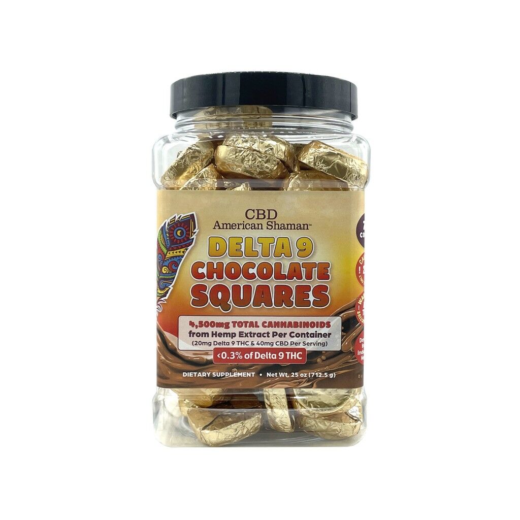 CBD American Shaman Delta 9 Chocolates