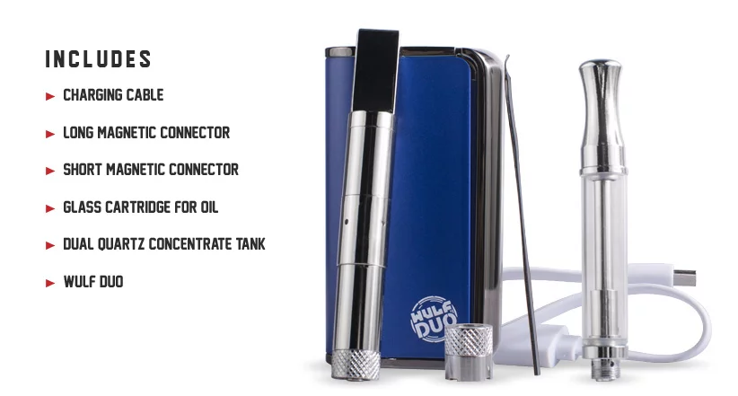 WULF DUO 2 in 1 cartridge and concentrate vaporizer Kentucky American Shaman WULF DUO 2 in 1 cartridge and concentrate vaporizer Kentucky American Shaman